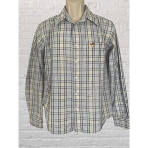 Vintage! 90's Buckhead by Mitchell Long Sleeve Button up, Medium, Buck Logo